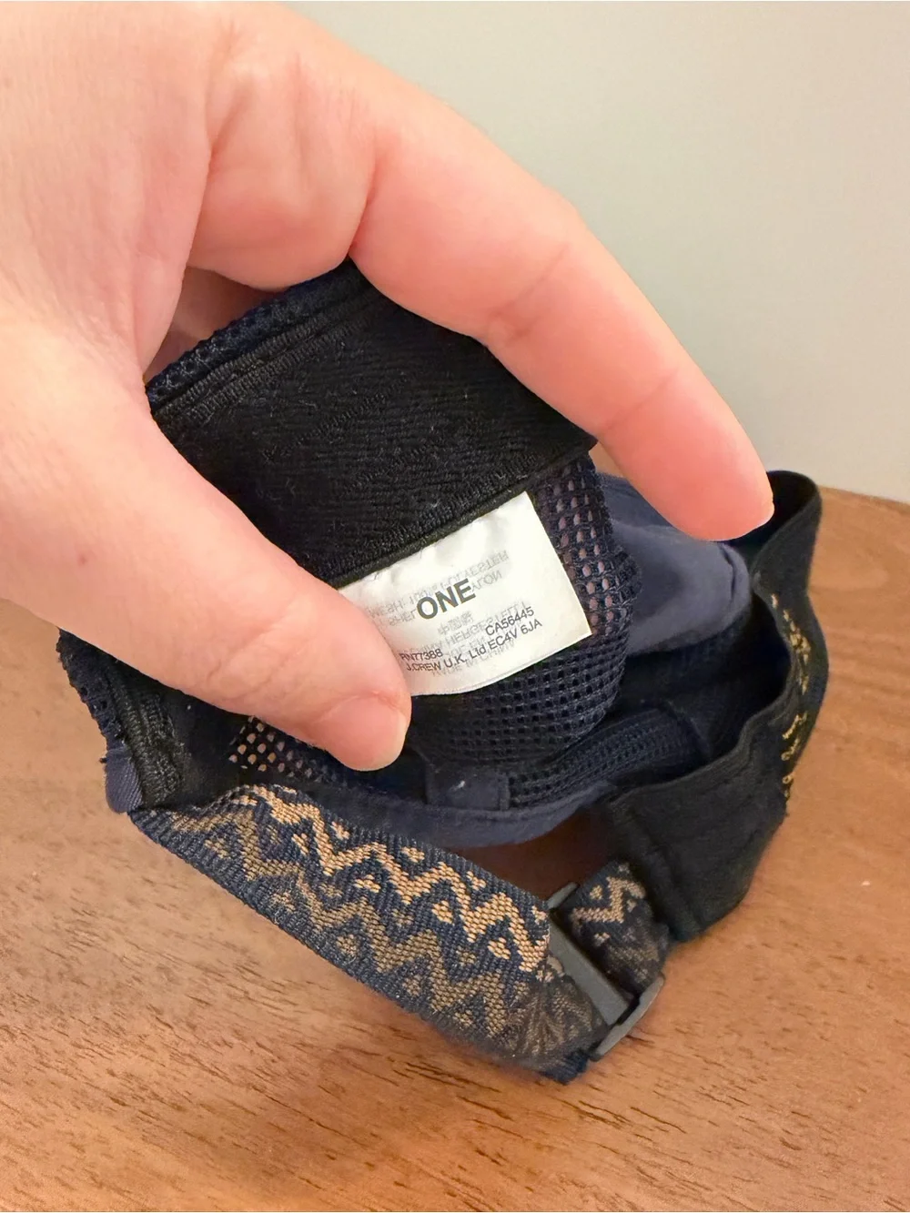 J.Crew Standard Hat Navy Mesh Performance Utility Adjustable Cap